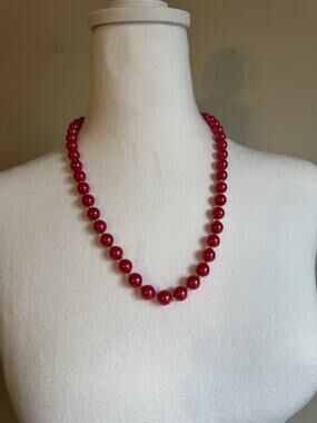 Pink And Gold Beaded Necklace